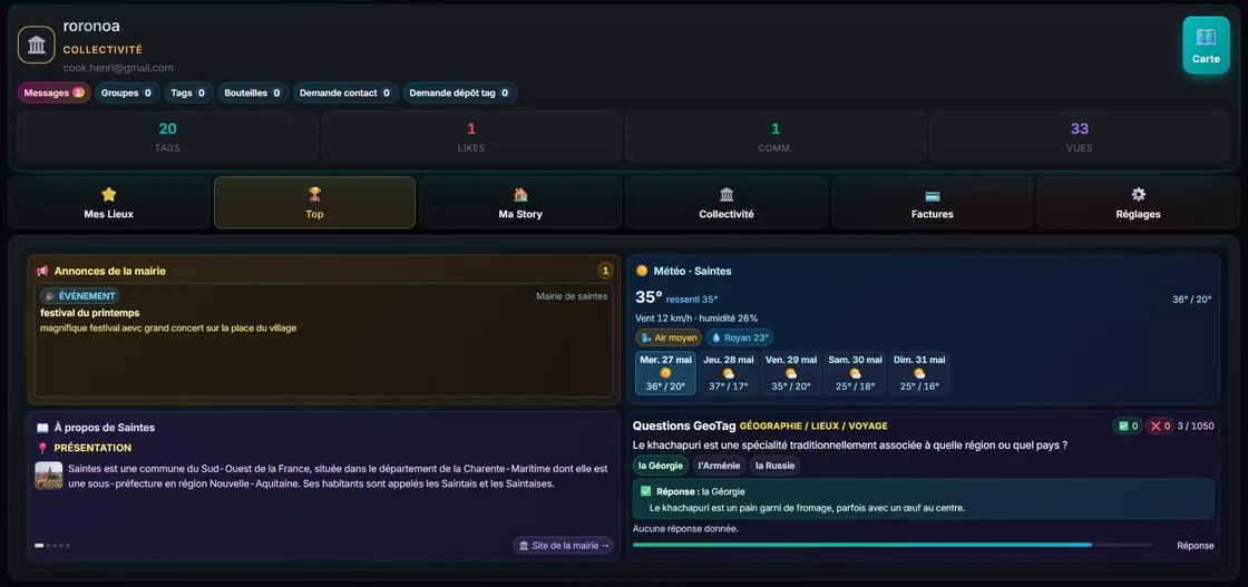 Détail d'un lieu avec ses traductions