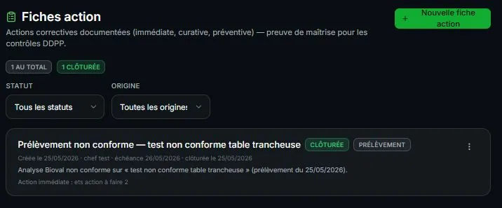 Capture Plat Témoin
