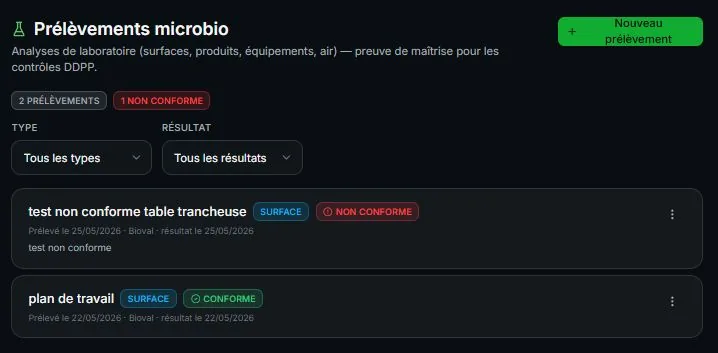 Capture Plat Témoin