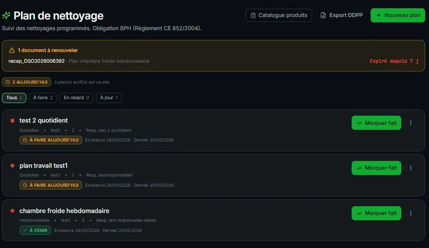 Capture Plat Témoin
