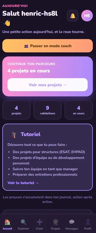 Uluhou sur mobile — vue 1